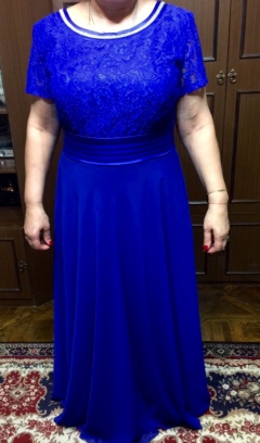 Посмотреть объявление Шикарное синее платье в пол