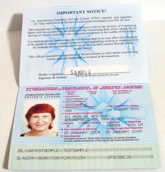 Посмотреть объявление Международное водительское удостоверение.
