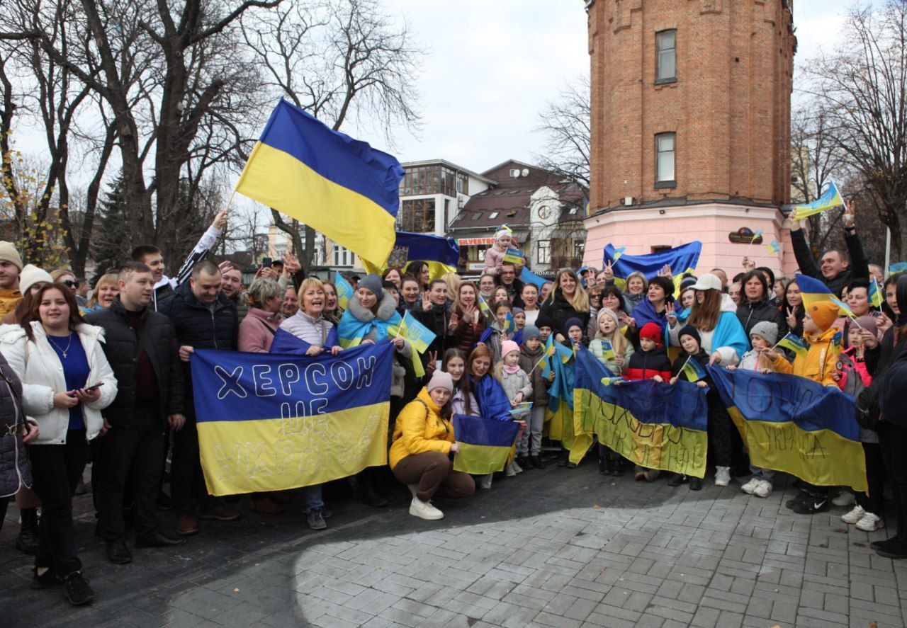 События в херсоне. Жители Западной Украины.